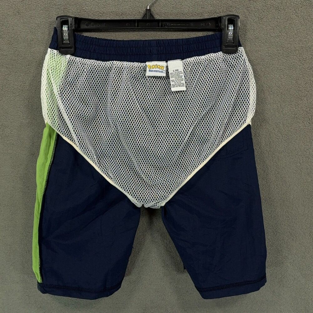 Pokémon Swim Trunks Boys Large 14-16 Blue Blastoise Golduck Water Type Sears VTG - Picture 11 of 12